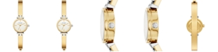 Tory Burch Women's Slim Analog Gold-Tone Stainless Steel Bracelet Watch 22mm